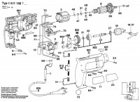 Bosch 0 601 158 703 Electronic Drill 220 V / Eu Spare Parts